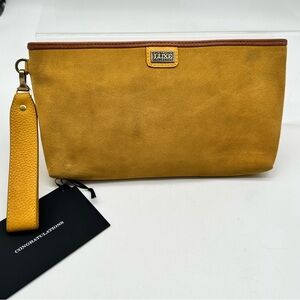 Australia Luxe Collective Leather Yellow Clutch Purse NWT